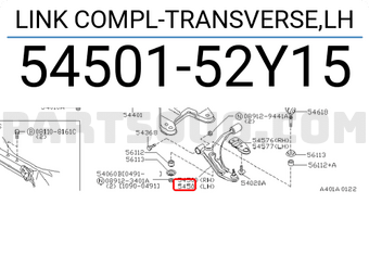Nissan 5450152Y15 LINK COMPL-TRANSVERSE,LH
