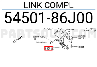 Nissan 5450186J00 LINK COMPL