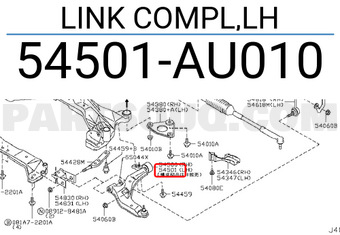 Nissan 54501AU010 LINK COMPL,LH