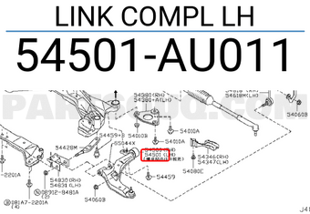 Nissan 54501AU011 LINK COMPL LH