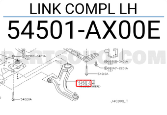 Nissan 54501AX00E LINK COMPL LH