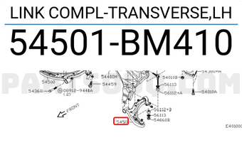 Nissan 54501BM410 LINK COMPL-TRANSVERSE,LH