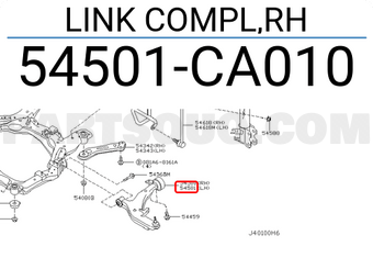 Nissan 54501CA010 LINK COMPL,RH