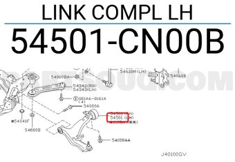 Nissan 54501CN00B LINK COMPL LH