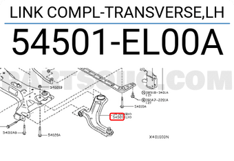 Nissan 54501EL00A LINK COMPL-TRANSVERSE,LH