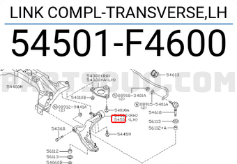 Nissan 54501F4600 LINK COMPL-TRANSVERSE,LH