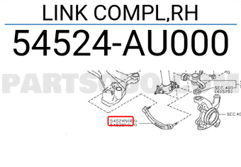 Nissan 54524AU000 LINK COMPL,RH