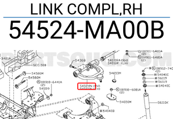 Nissan 54524MA00B LINK COMPL,RH