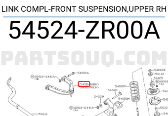 Nissan 54524ZR00A LINK COMPL-FRONT SUSPENSION,UPPER RH