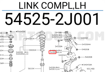 Nissan 545252J001 LINK COMPL,LH