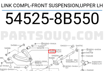 Nissan 545258B550 LINK COMPL-FRONT SUSPENSION,UPPER LH