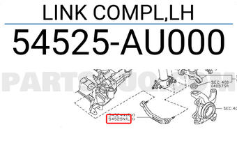 Nissan 54525AU000 LINK COMPL,LH