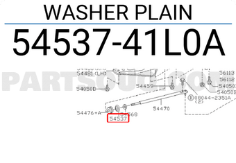 Nissan 5453741L0A WASHER PLAIN