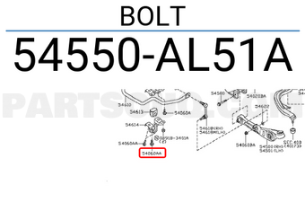 Nissan 54550AL51A BOLT