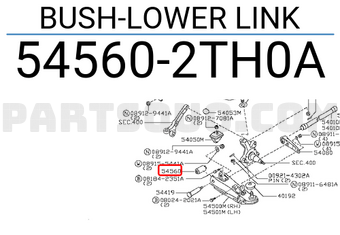 Nissan 545602TH0A BUSH-LOWER LINK