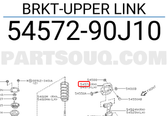 Nissan 5457290J10 BRKT-UPPER LINK