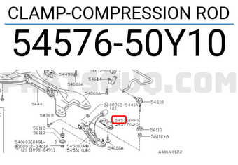 Nissan 5457650Y10 CLAMP-COMPRESSION ROD