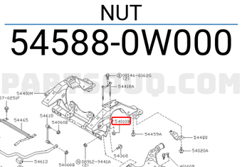 Nissan 545880W000 NUT