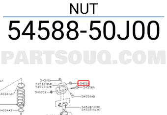 Nissan 5458850J00 NUT