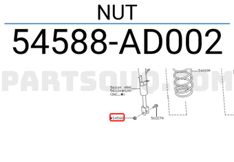 Nissan 54588AD002 NUT
