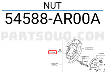 Nissan 54588AR00A NUT