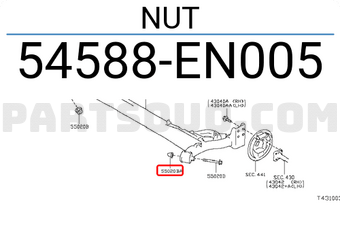 Nissan 54588EN005 NUT