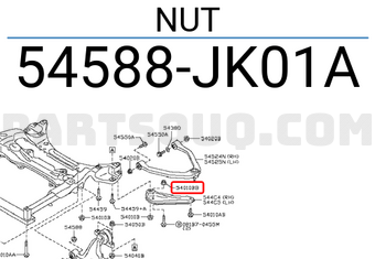 Nissan 54588JK01A NUT