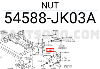 Nissan 54588JK03A NUT