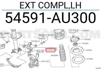 Nissan 54591AU300 EXT COMPL,LH
