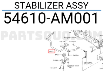 Nissan 54610AM001 STABILIZER ASSY