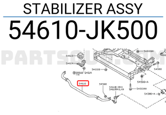 Nissan 54610JK500 STABILIZER ASSY