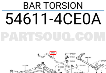 Nissan 546114CE0A BAR TORSION