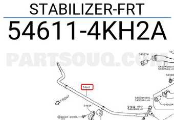 Nissan 546114KH2A STABILIZER-FRT
