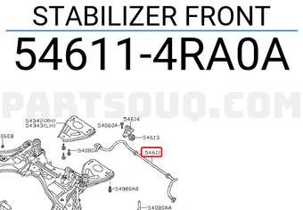 Nissan 546114RA0A STABILIZER FRONT