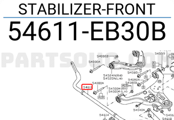 Nissan 54611EB30B STABILIZER-FRONT