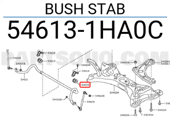 Nissan 546131HA0C BUSH STAB