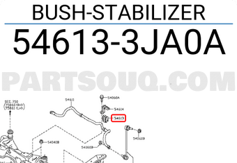 Nissan 546133JA0A BUSH-STABILIZER