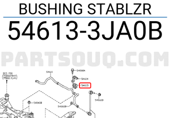 Nissan 546133JA0B BUSHING STABLZR