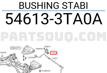 Nissan 546133TA0A BUSHING STABI