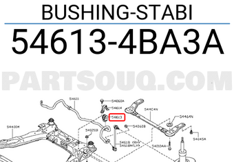Nissan 546134BA3A BUSHING-STABI