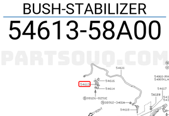 Nissan 5461358A00 BUSH-STABILIZER