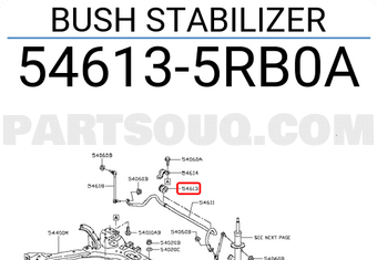 Nissan 546135RB0A BUSH STABILIZER