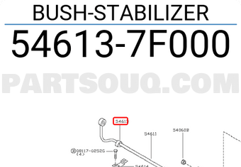 Nissan 546137F000 BUSH-STABILIZER