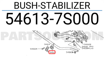 Nissan 546137S000 BUSH-STABILIZER