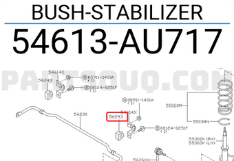 Nissan 54613AU717 BUSH-STABILIZER