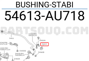 Nissan 54613AU718 BUSHING-STABI