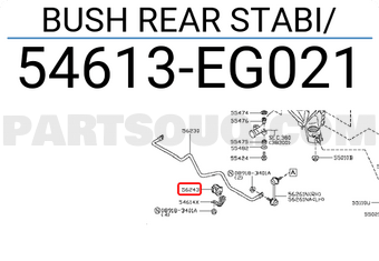 Nissan 54613EG021 BUSH REAR STABI