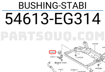 Nissan 54613EG314 BUSHING-STABI