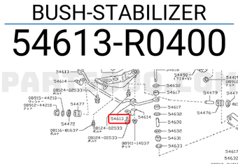 Nissan 54613R0400 BUSH-STABILIZER