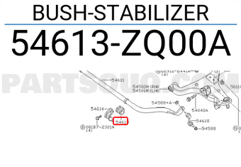 Nissan 54613ZQ00A BUSH-STABILIZER